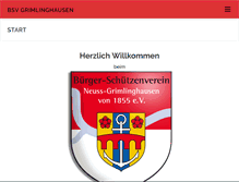 Tablet Screenshot of bsv-grimlinghausen.de